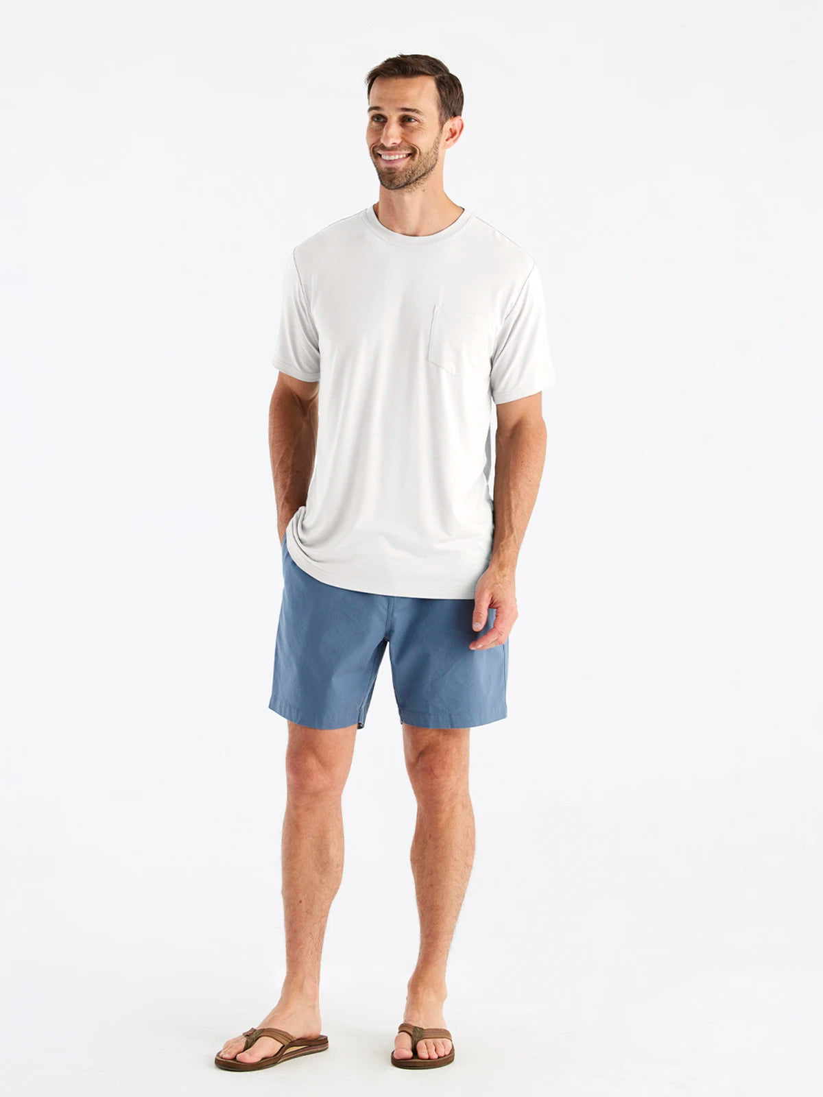 Men's Bamboo Flex Pocket Tee - Bright White