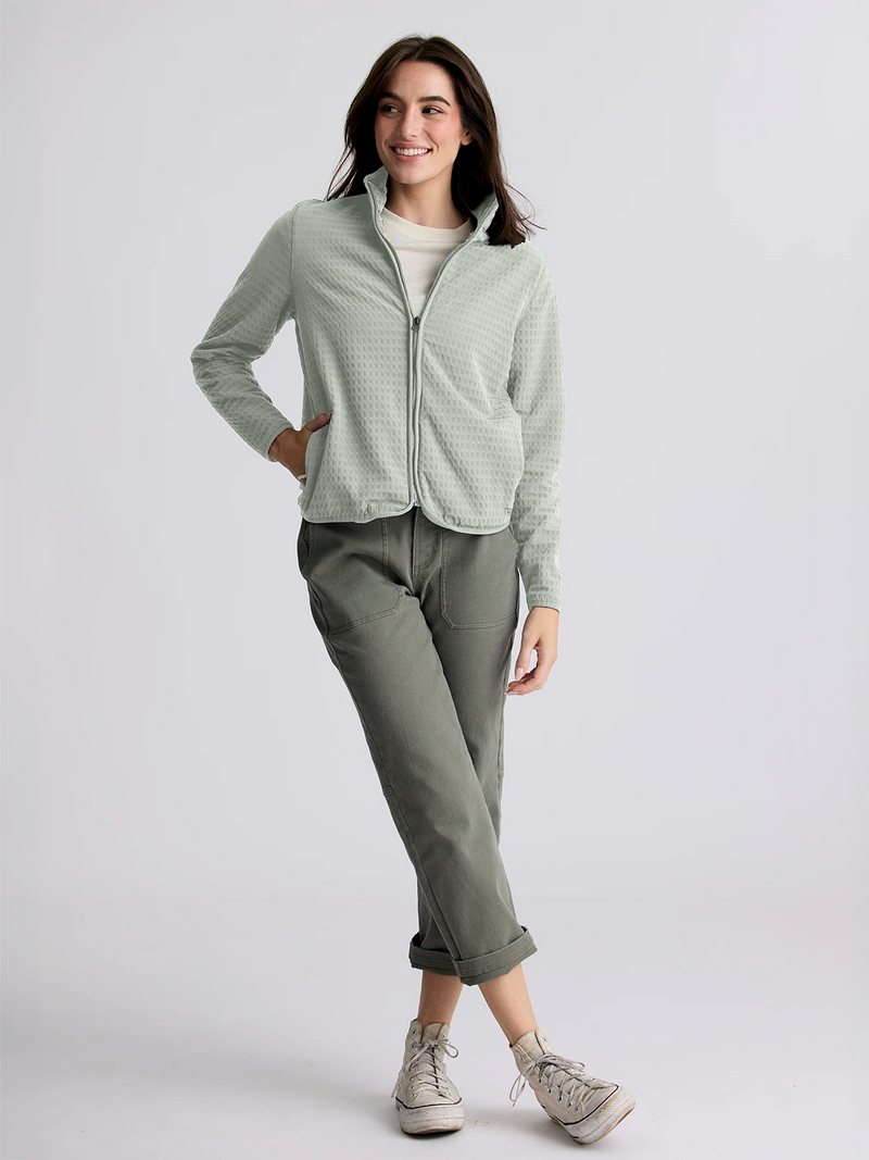 Women's Gridback Fleece Softshell Jacket - Desert Sage