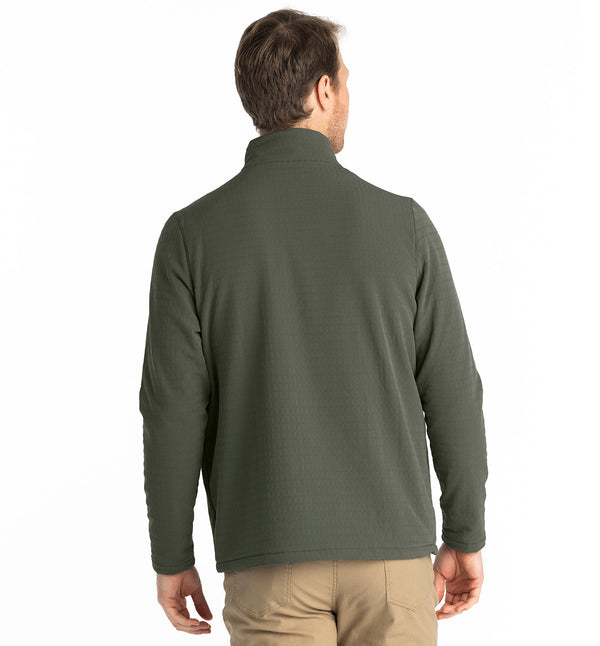 Men's Gridback Fleece Snap Pullover - Dark Olive – Free Fly Apparel