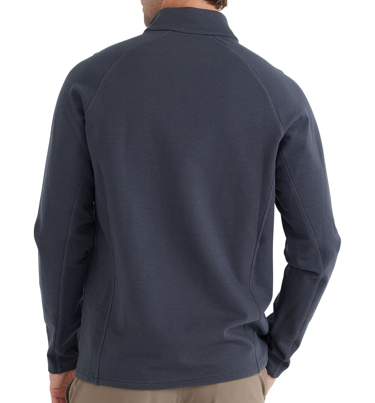 Men's Bamboo Heritage Fleece Quarter Zip - Graphite