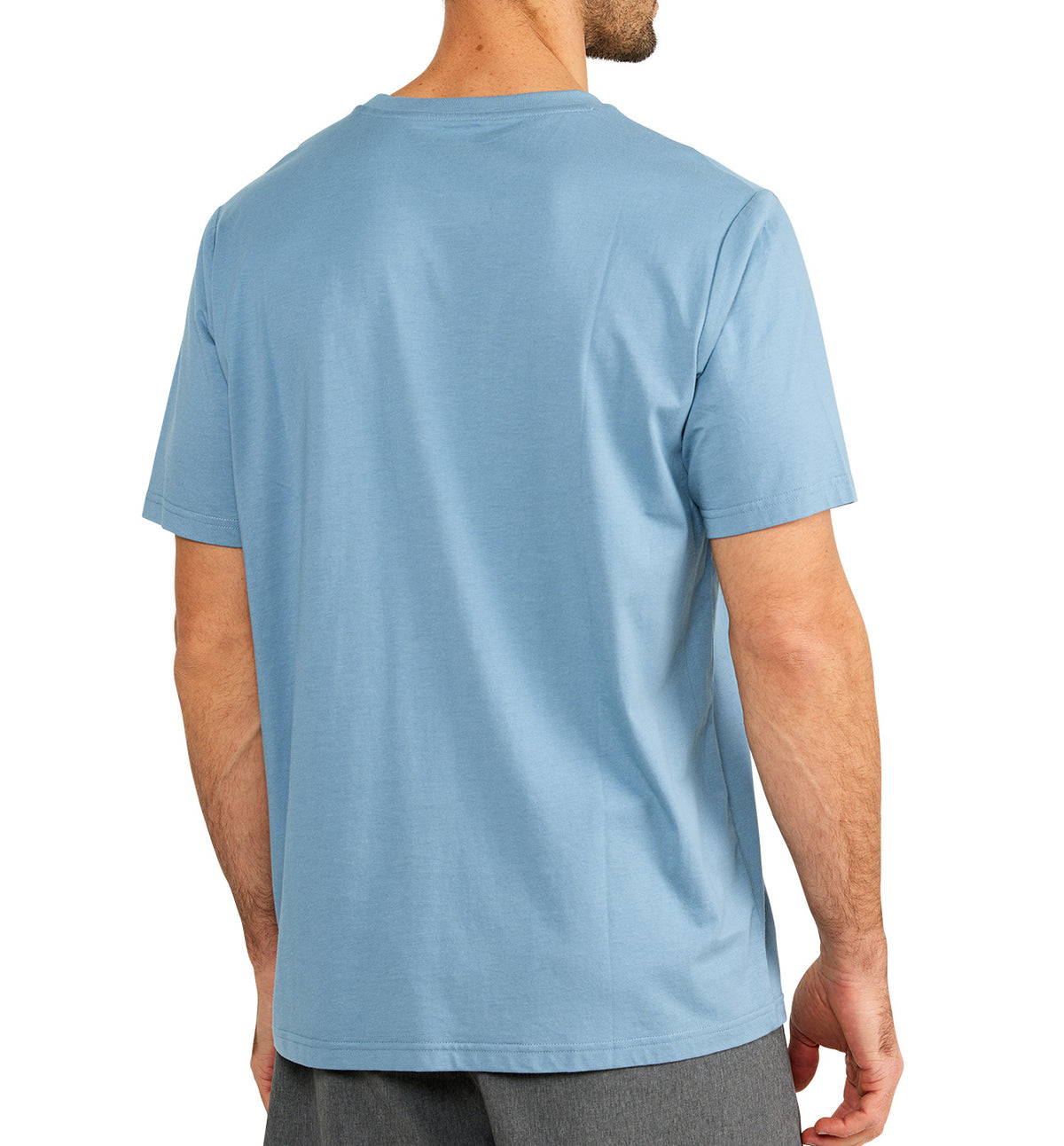 Men's Bamboo Heritage Pocket Tee - Blue Fog