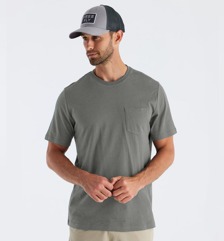 Men's Bamboo Heritage Pocket Tee - Fatigue