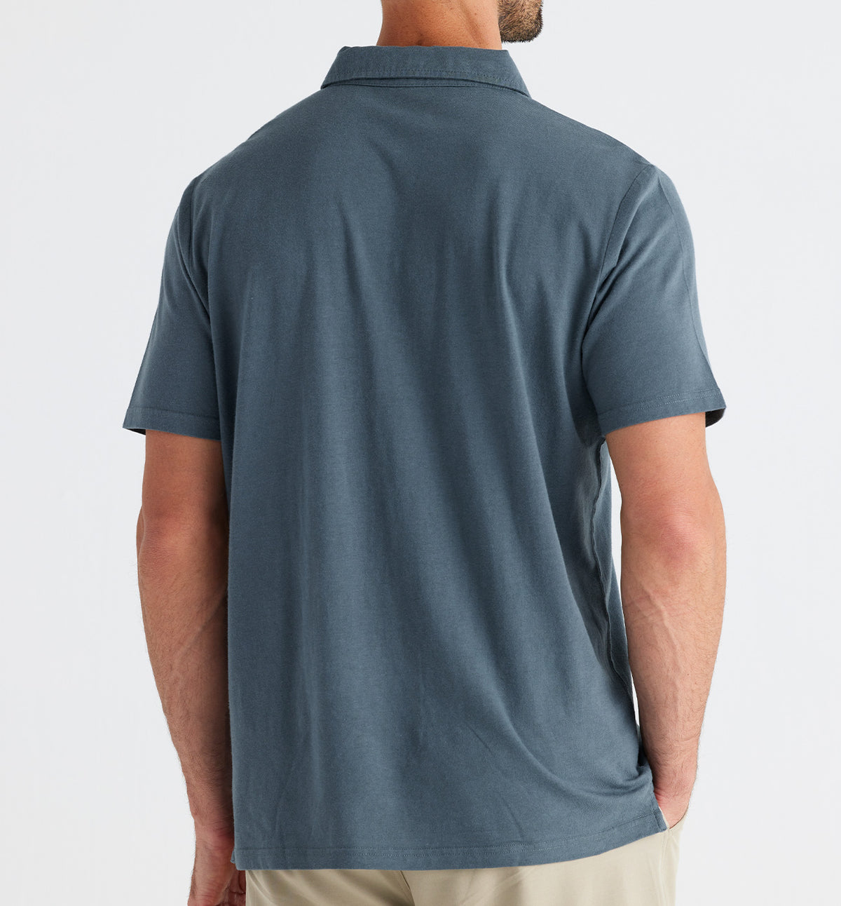 Men's Bamboo Heritage Polo - Slate Blue