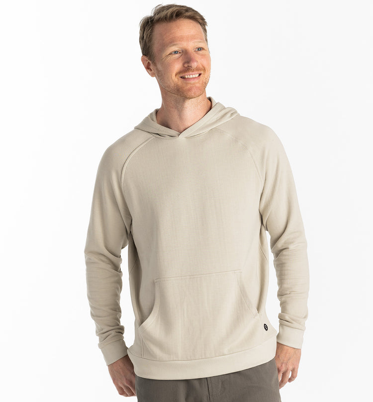 Men's Bamboo Lightweight Fleece Hoodie - Sandstone