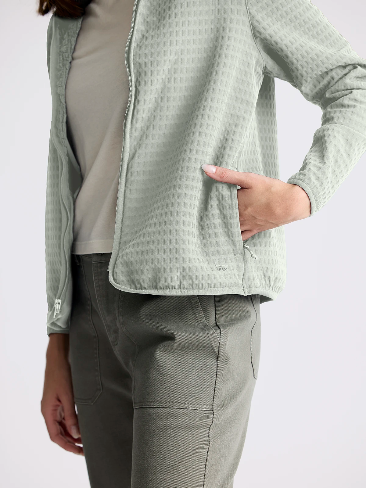 Women's Gridback Fleece Jacket - Desert Sage