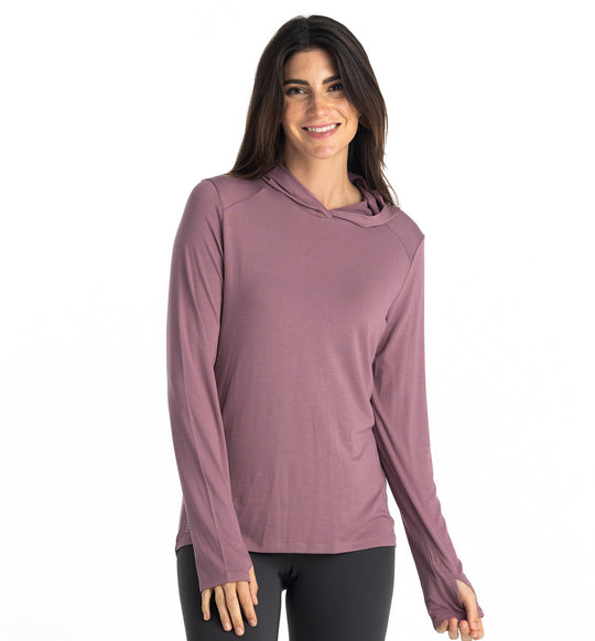 Women's Bamboo Shade Hoodie II - Fig – Free Fly Apparel