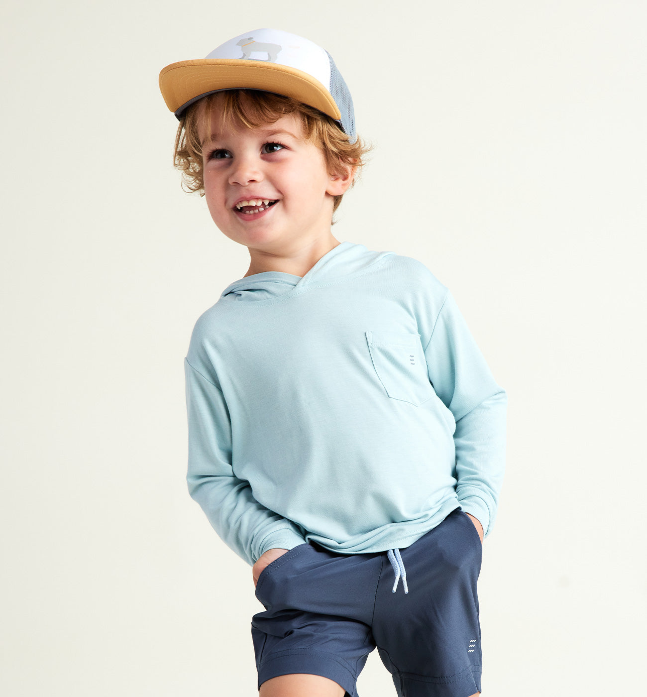 Toddler Bamboo Shade Hoodie - Tide Pool