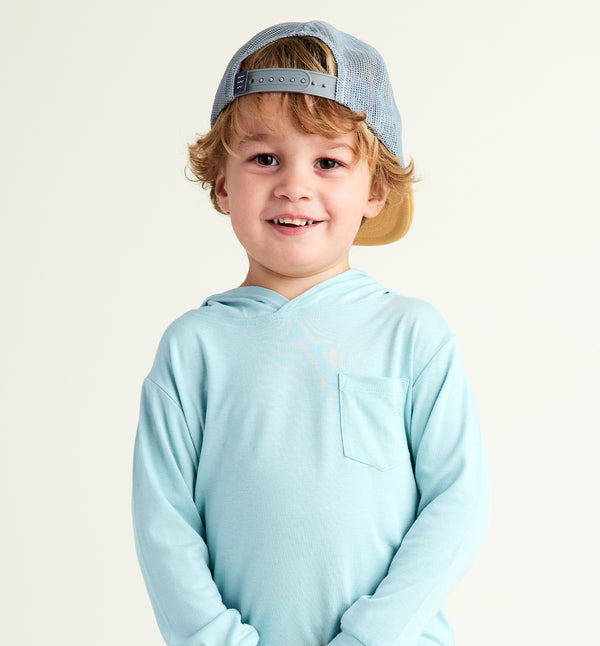 Toddler Bamboo Shade Hoodie - Tide Pool