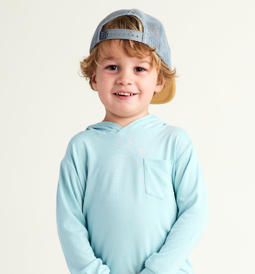 Toddler Bamboo Shade Hoodie - Tide Pool