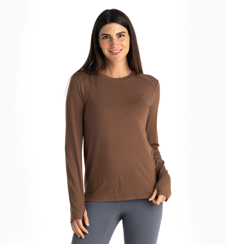 Women's Bamboo Shade Long Sleeve II - Mustang