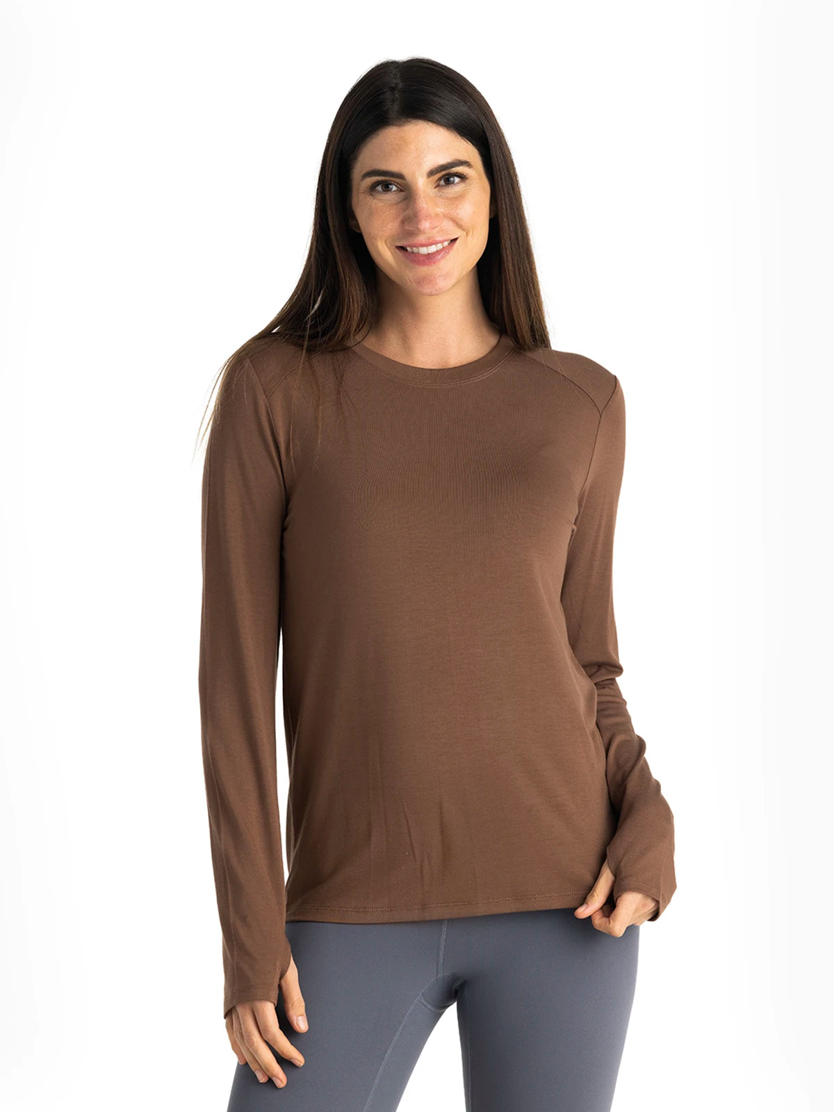 Women's Bamboo Shade Long Sleeve II - Mustang