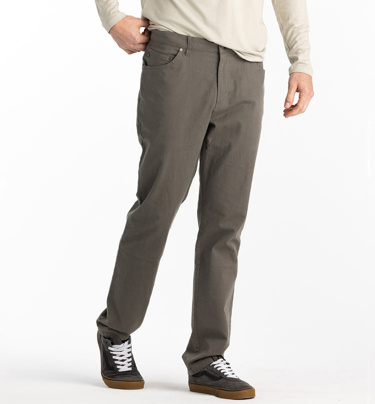 Men's Stretch Canvas 5 Pocket Pant - Smokey Olive