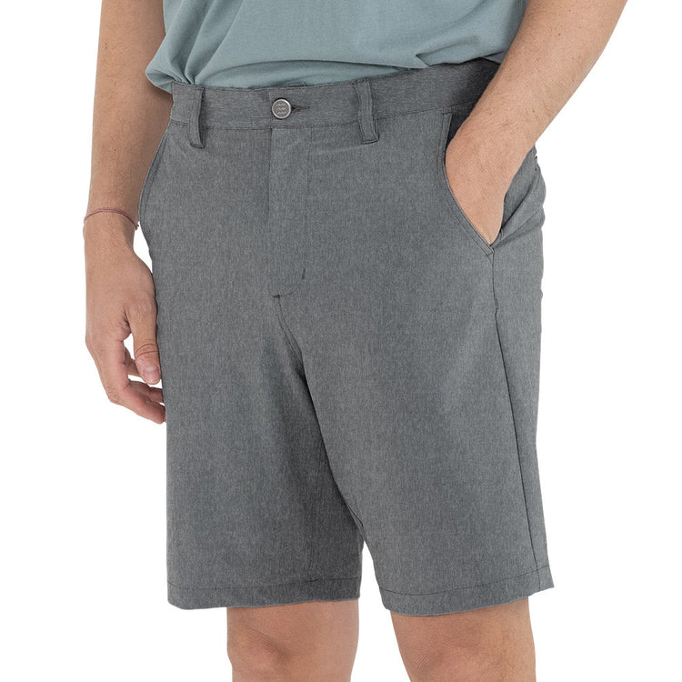 Men's Hybrid Short II – 9" - Heather Graphite