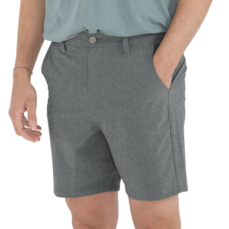 Men's Hybrid Short II – 7" - Heather Graphite