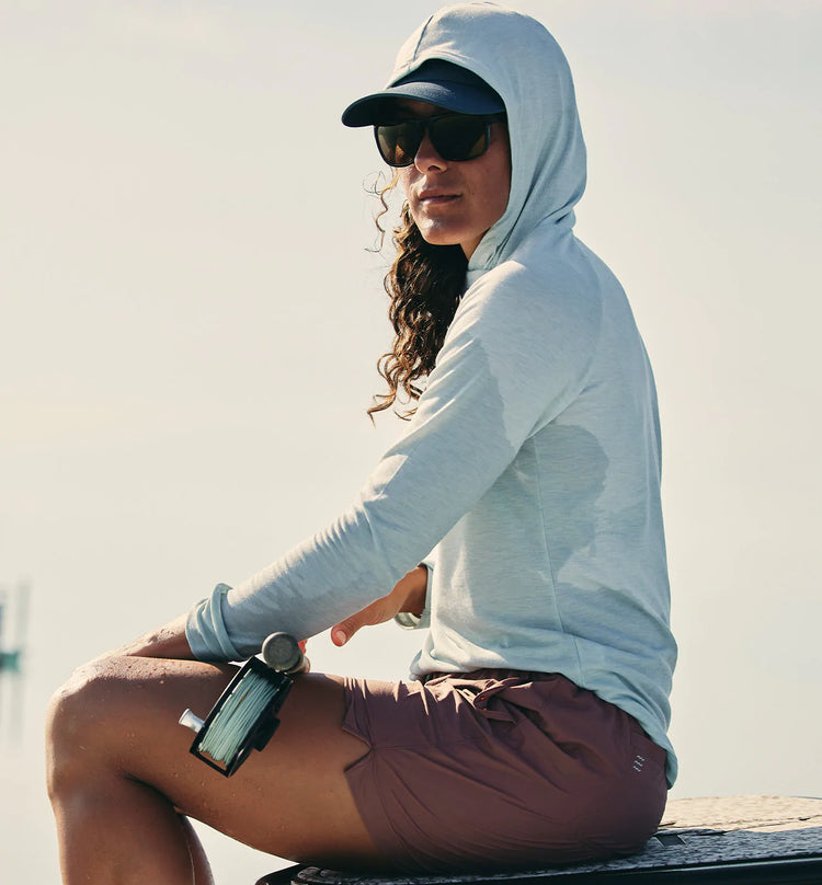 Women's Elevate Hoodie - Heather Tide Pool