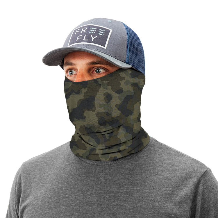 Bamboo Breathe Sun Mask - Marshland Camo