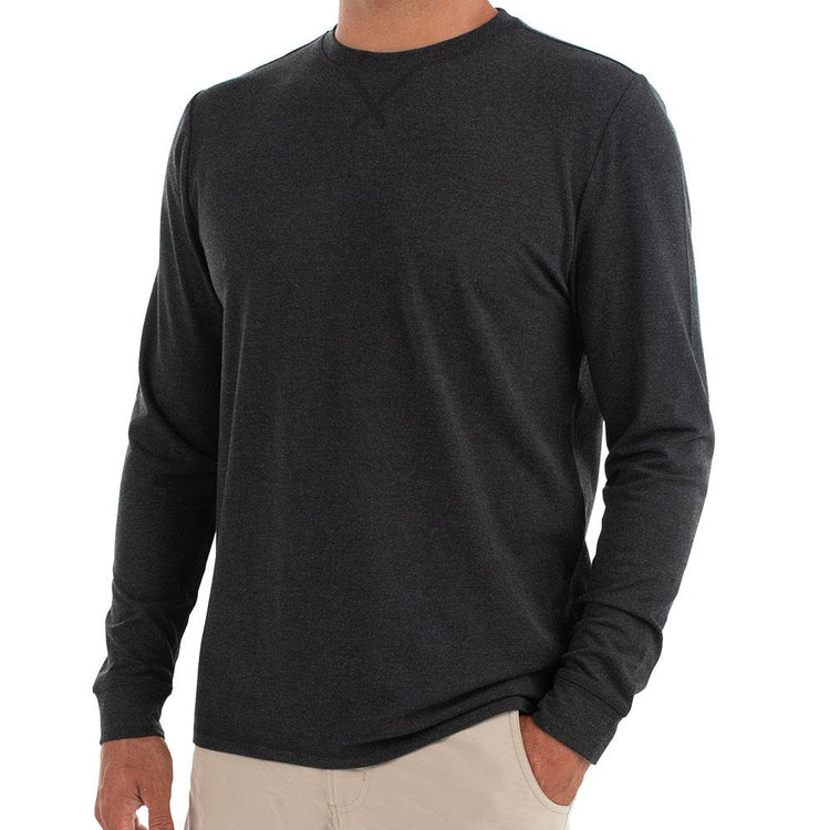 Men's Bamboo Flex Long Sleeve - Heather Black