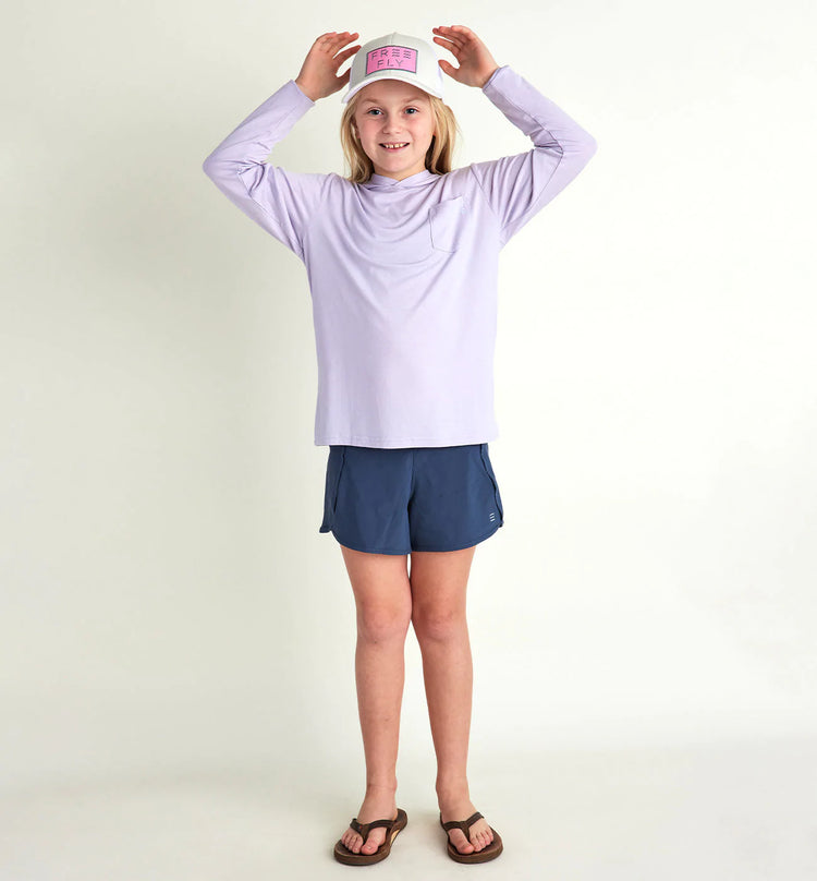 Girls' Bamboo-Lined Breeze Short - Blue Dusk II