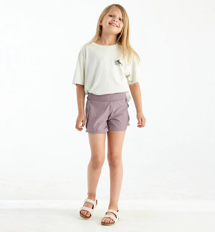 Girls' Bamboo-Lined Breeze Short - Purple Peak