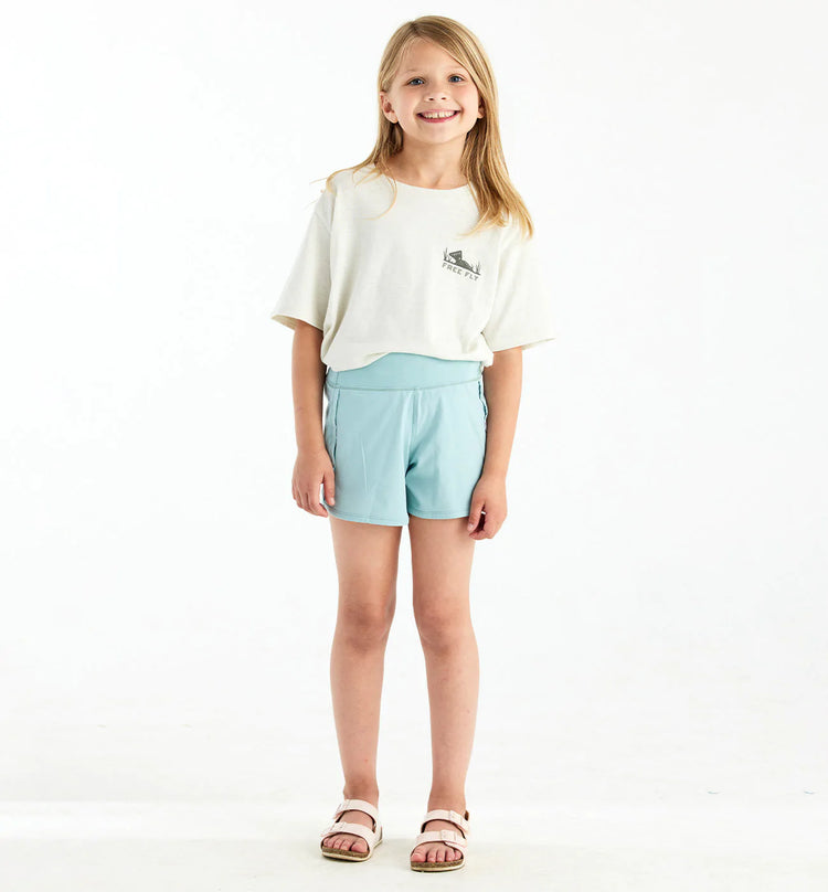 Girls' Bamboo-Lined Breeze Short - Sea Glass