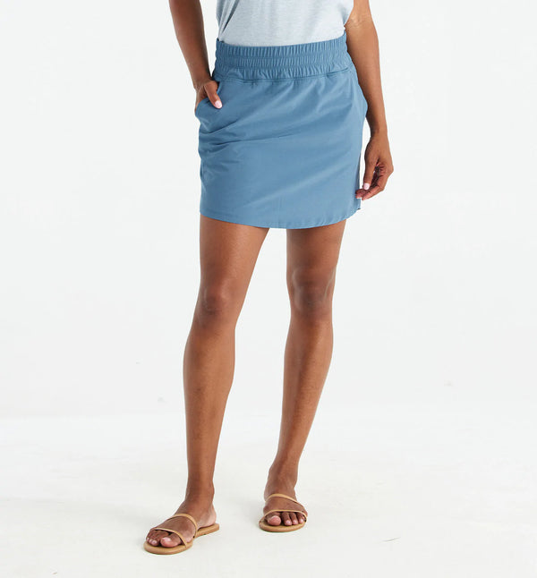Women's Pull-On Breeze Skirt - Pacific Blue