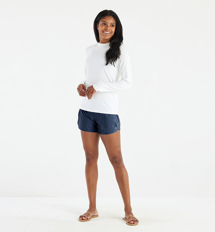 Women's Bamboo-Lined Breeze Short – 4" - Blue Dusk II