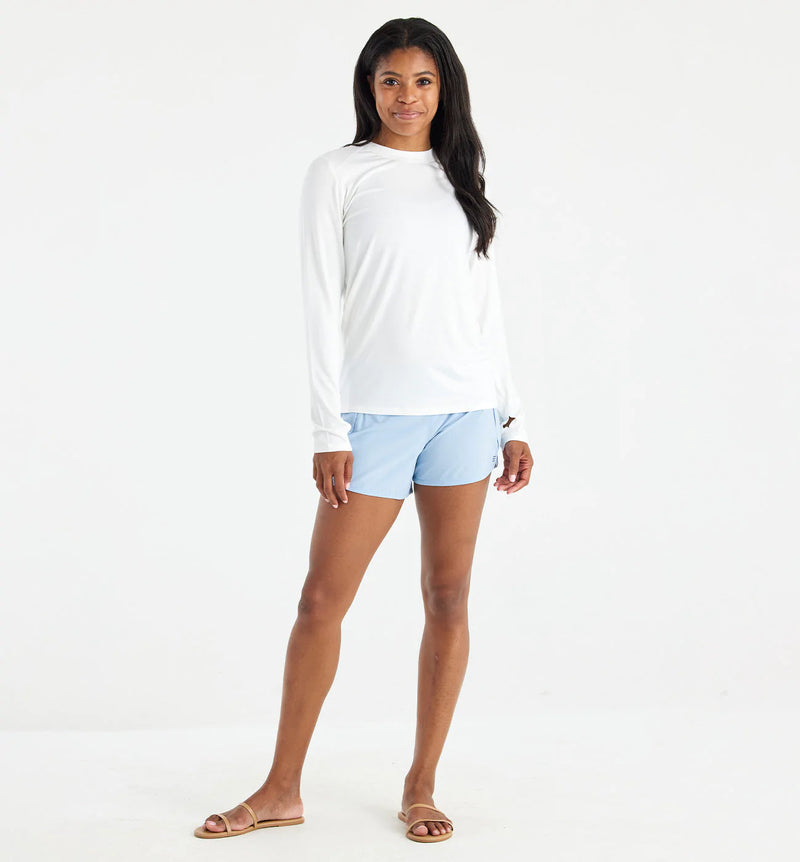 Women's Bamboo-Lined Breeze Short – 4" - Clear Sky