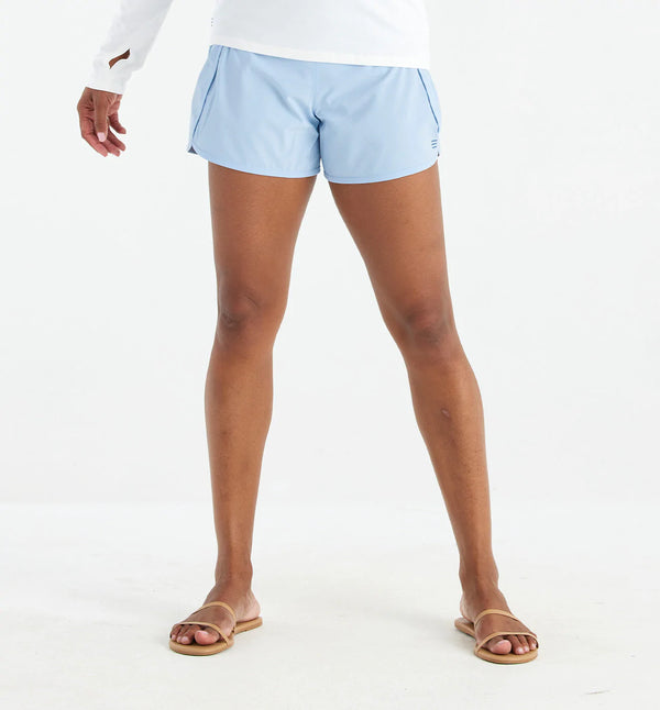 Women's Bamboo-Lined Breeze Short – 4" - Clear Sky