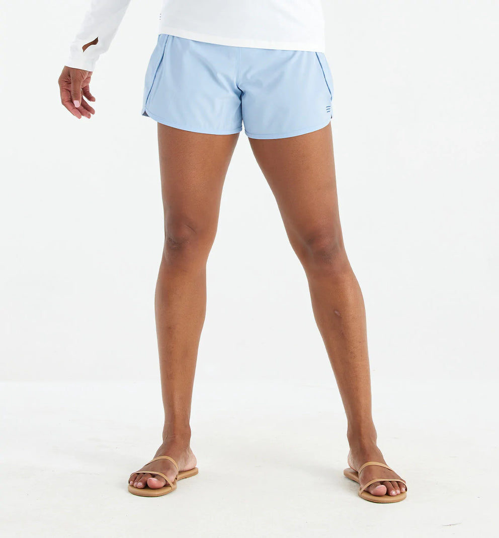 Women's Bamboo-Lined Breeze Short – 4" - Clear Sky