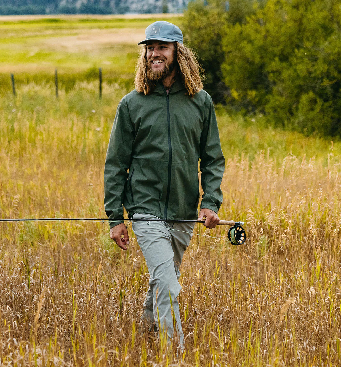 Men's Waterproof Jacket with Hood Fly Fishing Breathable and