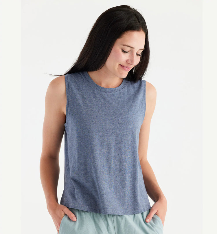 Women's Bamboo Current Tank - Stonewash