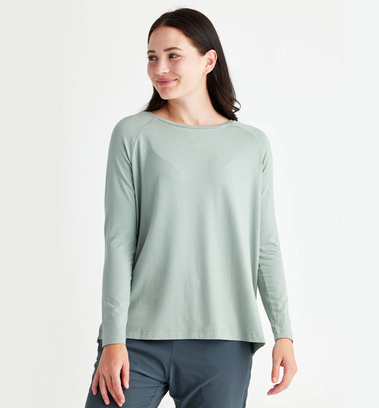 Women's Bamboo Everyday Flex Long Sleeve - Dark Sage