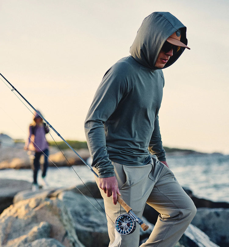 Men's Bamboo Flex Hoodie - Black Sand