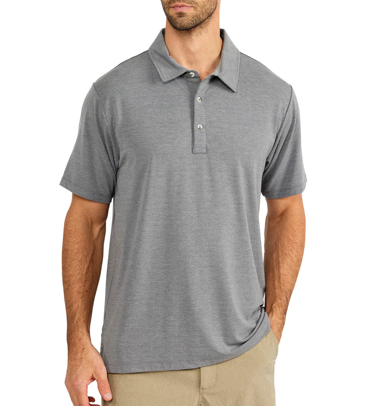 Men's Bamboo Flex Polo - Heather Graphite