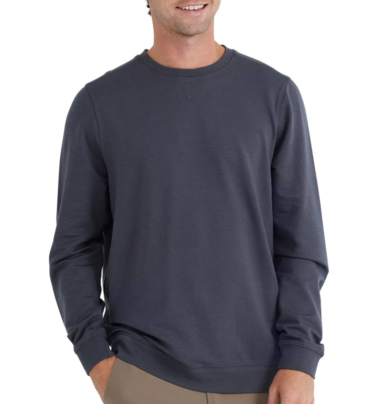 Men's Bamboo Heritage Fleece Crew - Graphite