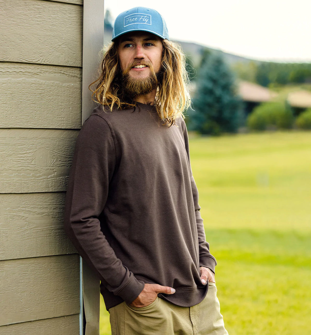 Men s Bamboo Heritage Fleece Crew Free Fly Apparel