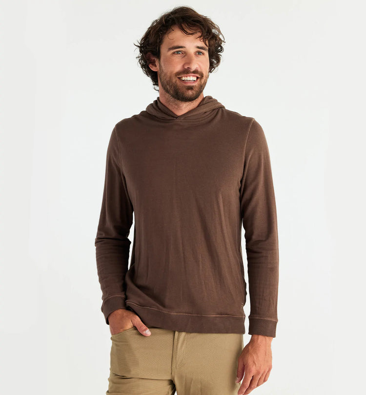 Men's Bamboo Heritage Fleece Hoodie - Mustang