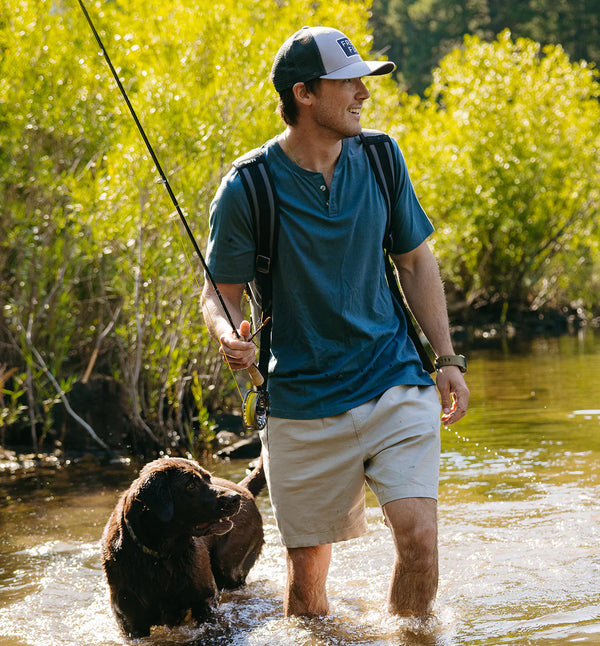 Men's Bamboo Heritage Short Sleeve Henley – Free Fly Apparel