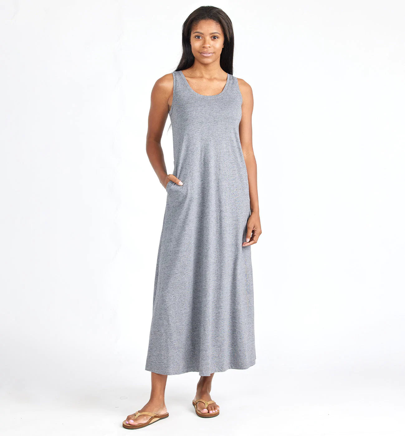 Women's Bamboo Heritage Midi Dress - Heather Flint