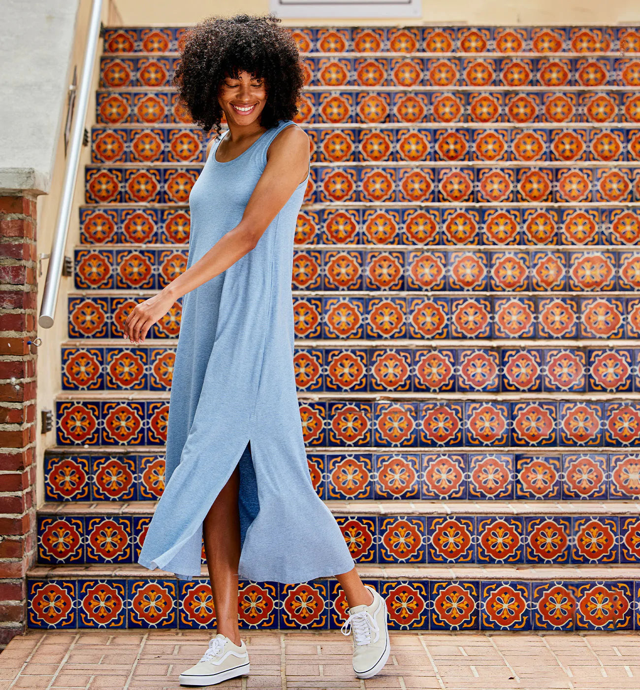 Women's Bamboo Heritage Midi Dress - Heather Flint