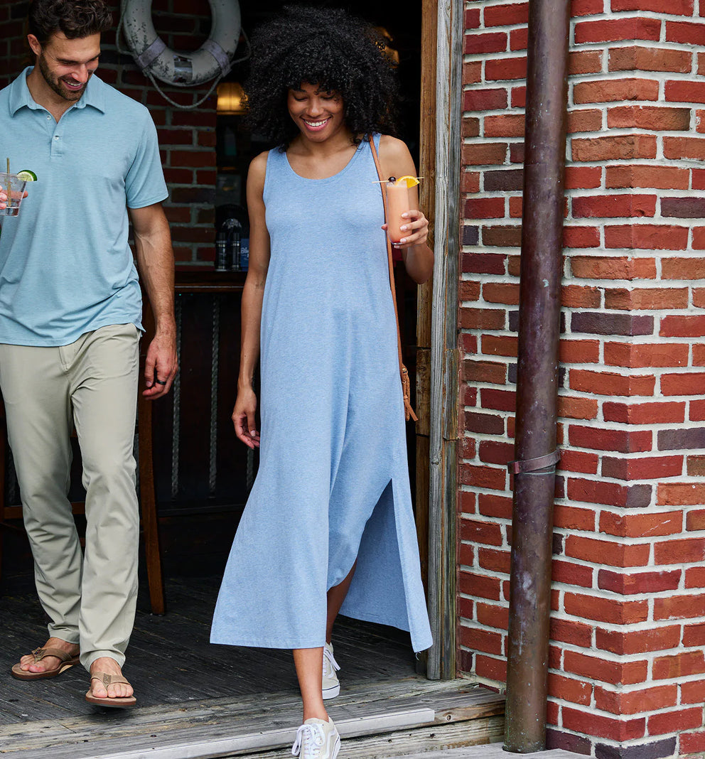 Women's Bamboo Heritage Midi Dress - Heather Flint