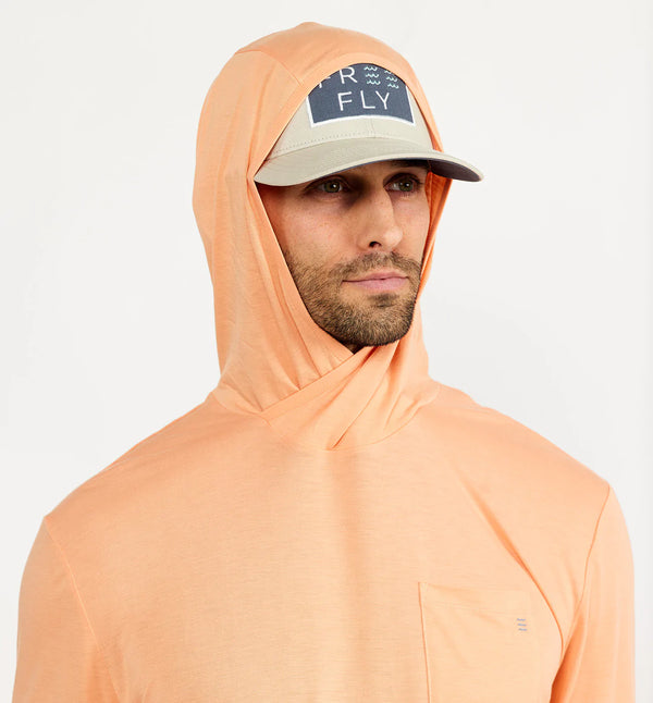 Men's Bamboo Lightweight Hoodie Tropic Orange Free Fly Apparel