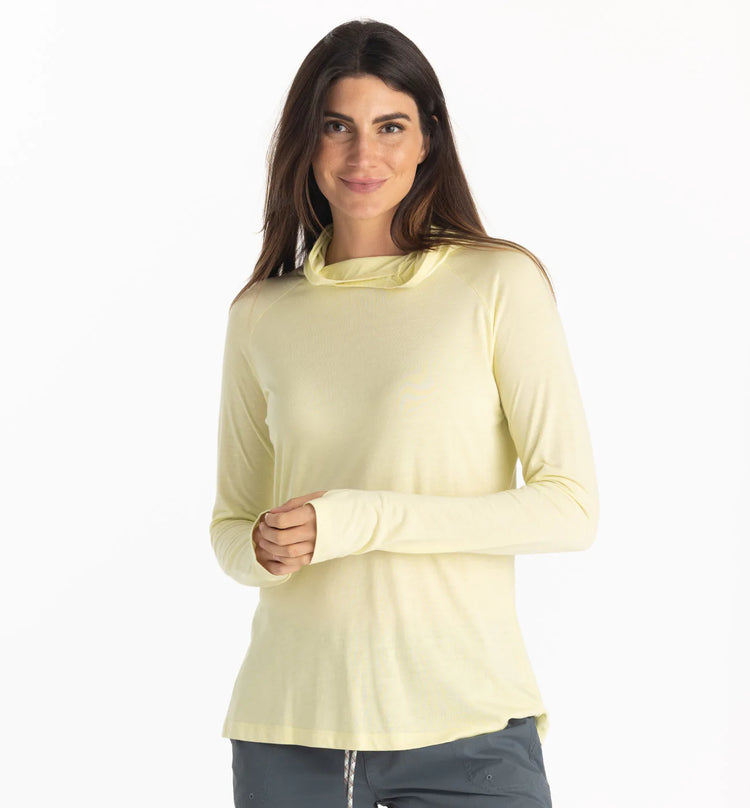 Women's Bamboo Lightweight Hoodie II - Washed Citrus