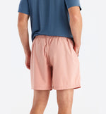 Men's Lined Breeze Short – 7" - Orange Dusk