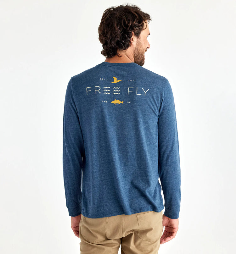 Low Tide Long Sleeve - Heather True Navy