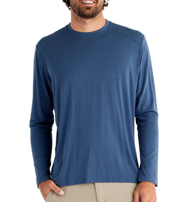 Men's Bamboo Shade Long Sleeve - True Navy