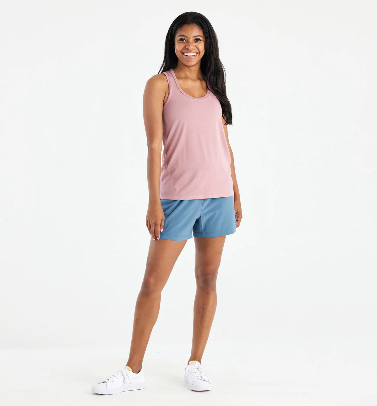 Women's Bamboo Motion Racerback Tank - Ash Rose