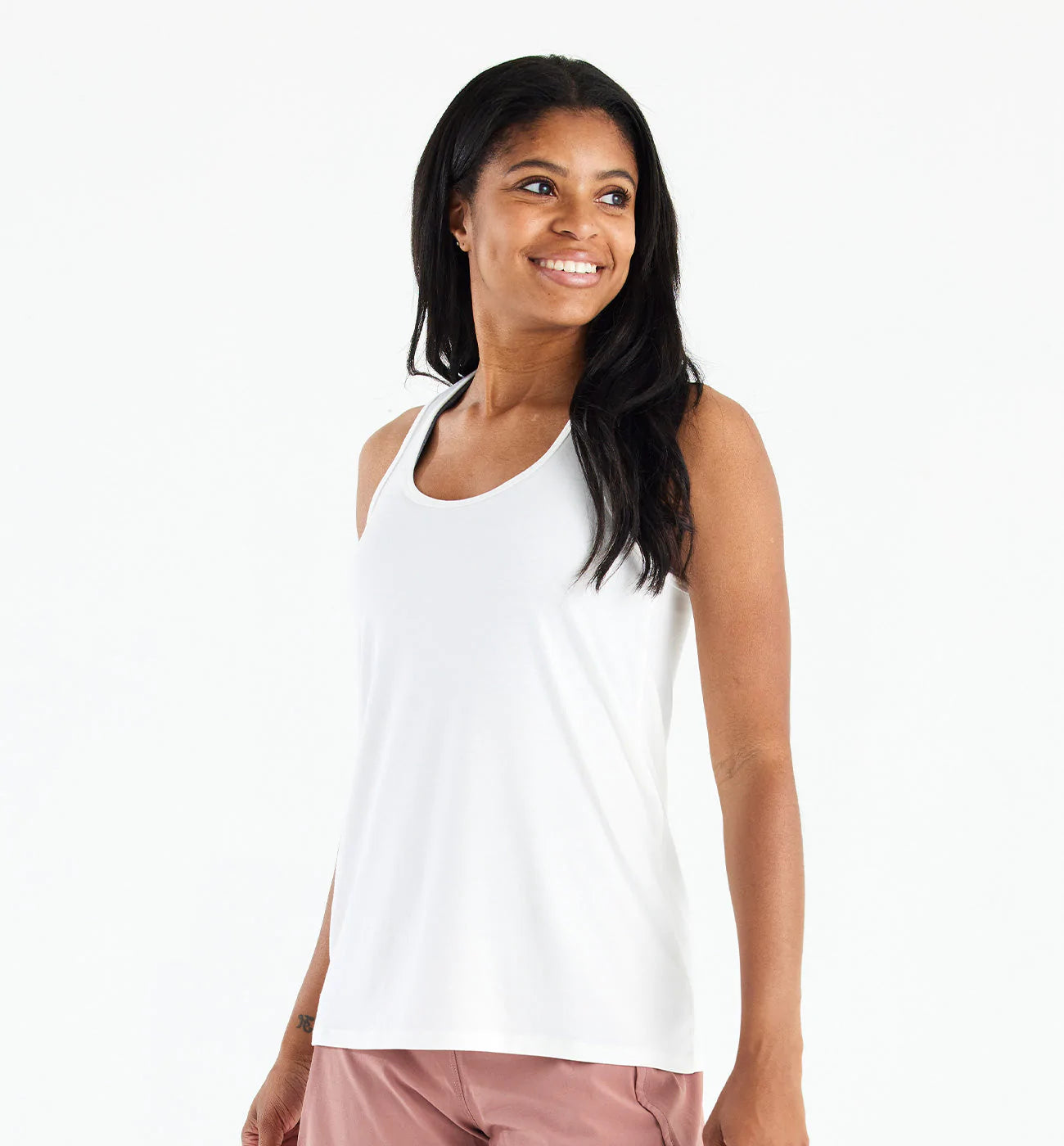 Women's Essential Racerback Tank Top - All In Motion™ White S : Target