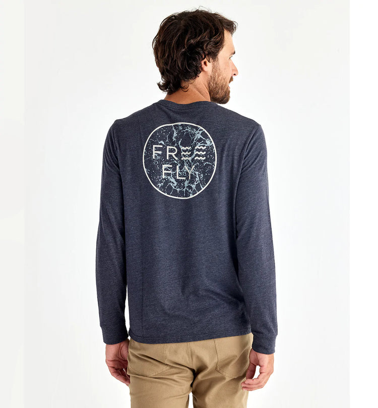 No Wake Long Sleeve - Heather Charcoal