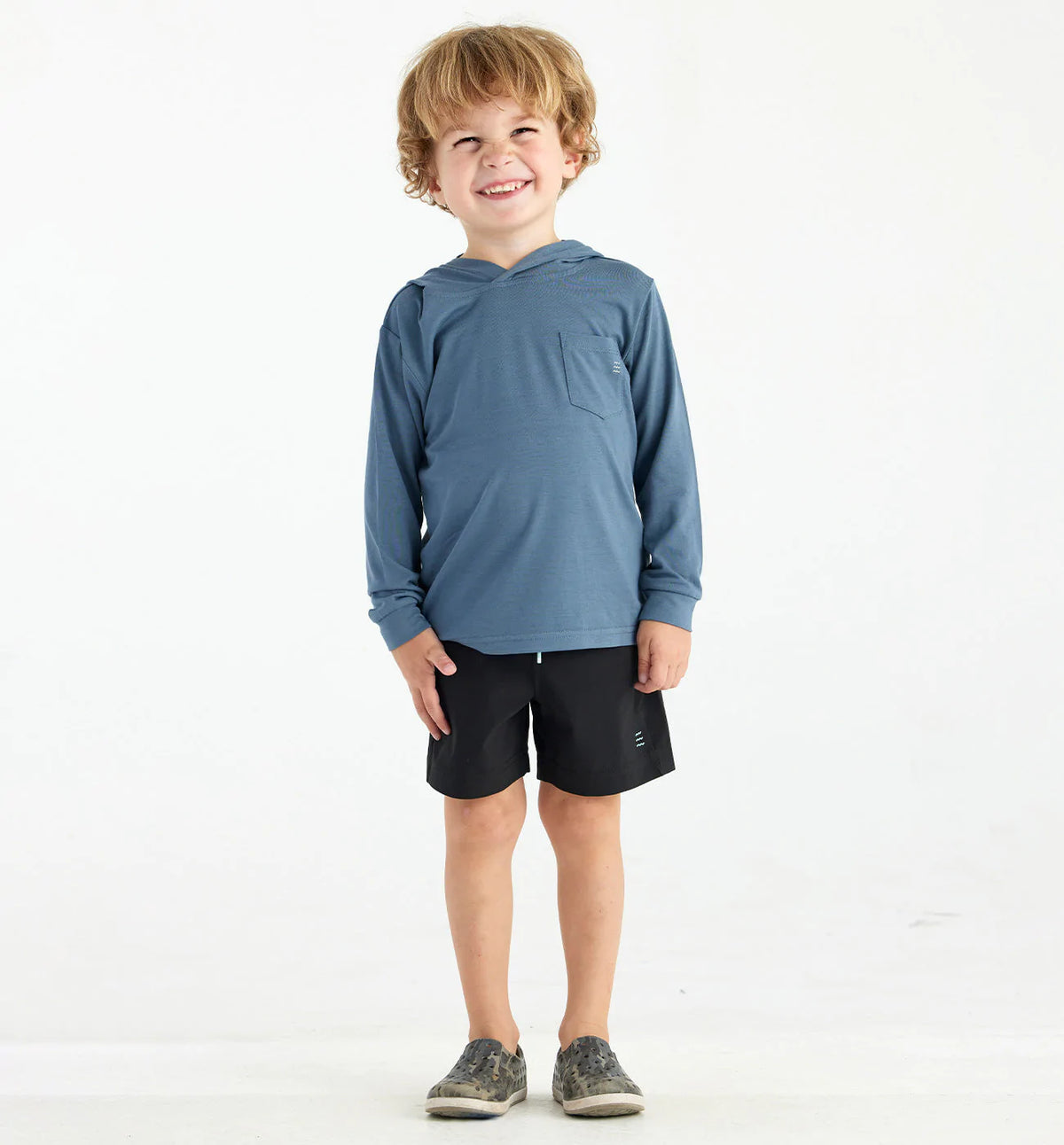 Toddler Bamboo Shade Hoodie - Slate Blue